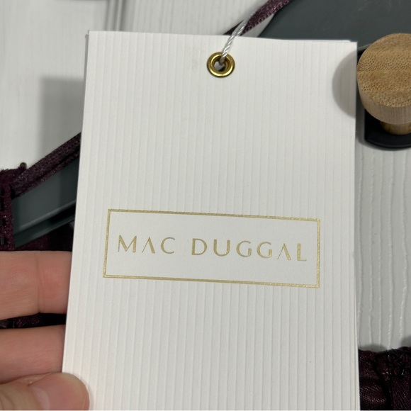 MacDuggal 4977 formal gown in mulberry, size 12, wedding, evening - Picture 7 of 16